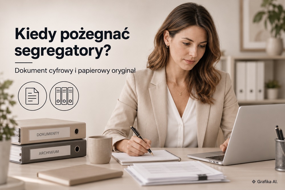 Kiedy pożegnać segregatory – dokument cyfrowy i papierowy oryginał w DMS